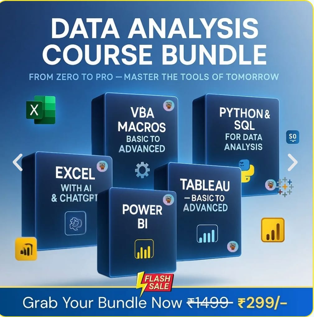 5-in-1 Data Analysis Course Bundle